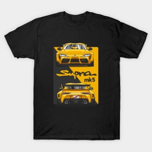 Black and Yellow MK5 Crossover Gradiation T-Shirt